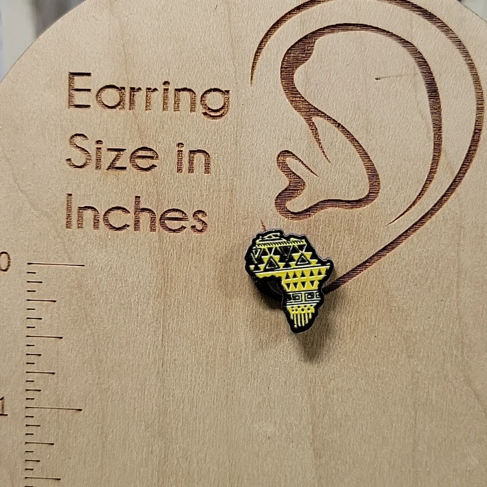 🔥LAST PAIR🔥 Africa Tribal Pattern Stud Earrings, unisex - Picture 3 of 5